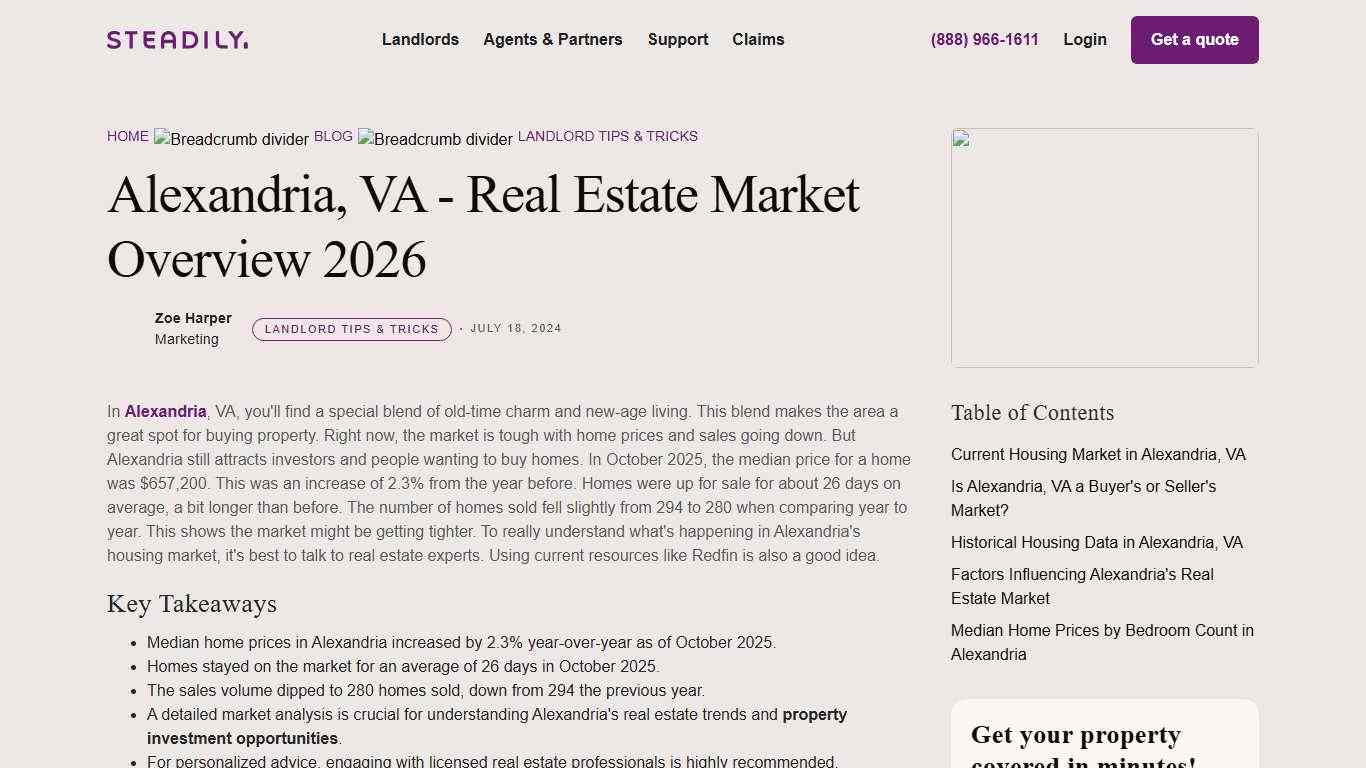 Alexandria, VA - Real Estate Market Overview 2026